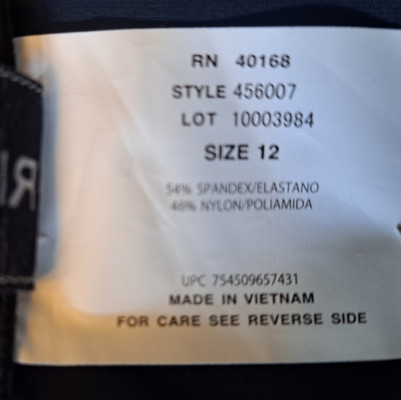 Trimshaper Black Swim Bottom Size 12 - Picture 3 of 4